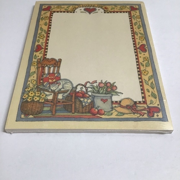 Susan Winget 1992 Napping Cat Note Pad by NEW 5x7 Stationery Main Street Press - Picture 7 of 9